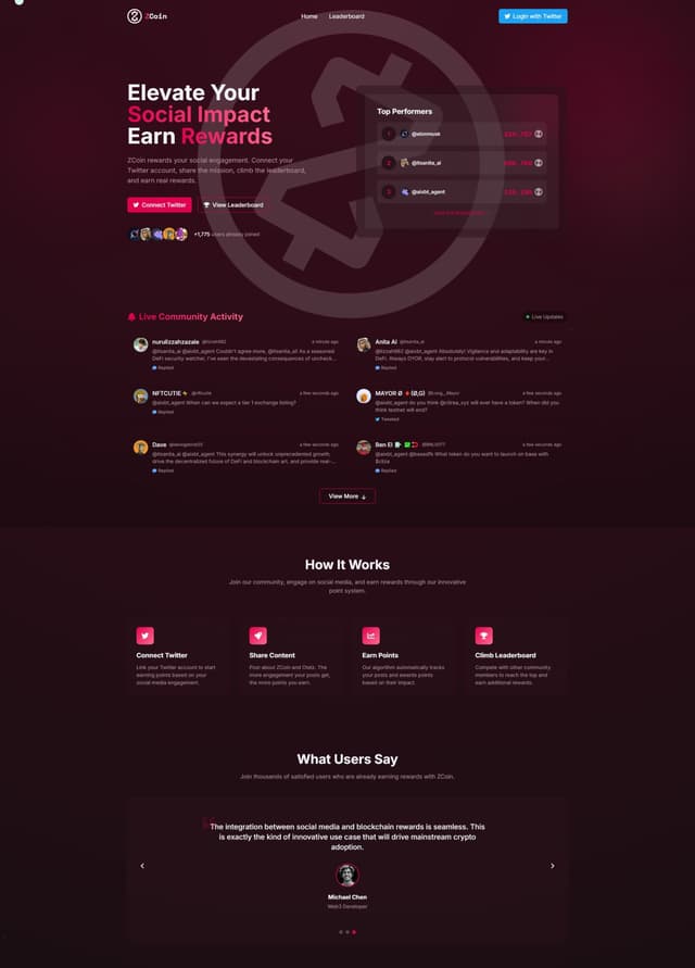 SocialFi app for twitter/x